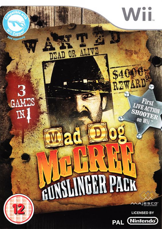 Mad Dog McCree: Gunslinger Pack box art for Wii